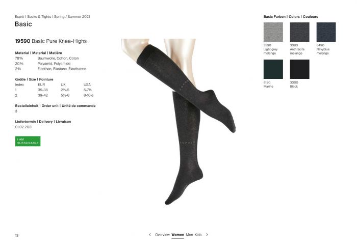 Esprit Esprit-basic Catalogue Ss21-13  Basic Catalogue Ss21 | Pantyhose Library